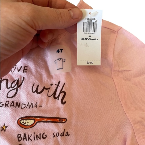 NWT Old Navy Baking with Grandma tee 4T - Picture 3 of 3